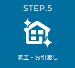 STEP.5　着工・お引渡し